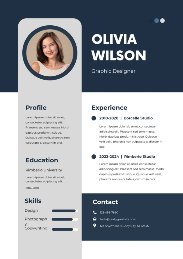 CV Template 1