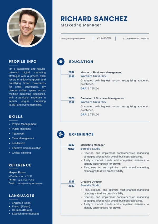 CV Template 2